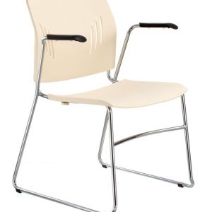 ACE-05A-guest chair with arms-ivory