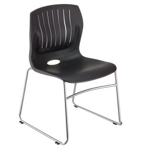 TEC-05C-stacking guest chair-black